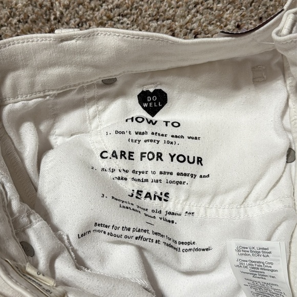 Madewell Crisp White Denim High Rise Skinny Jeans - Picture 6 of 7